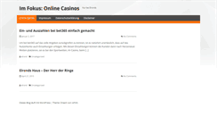 Desktop Screenshot of elronds-haus.de
